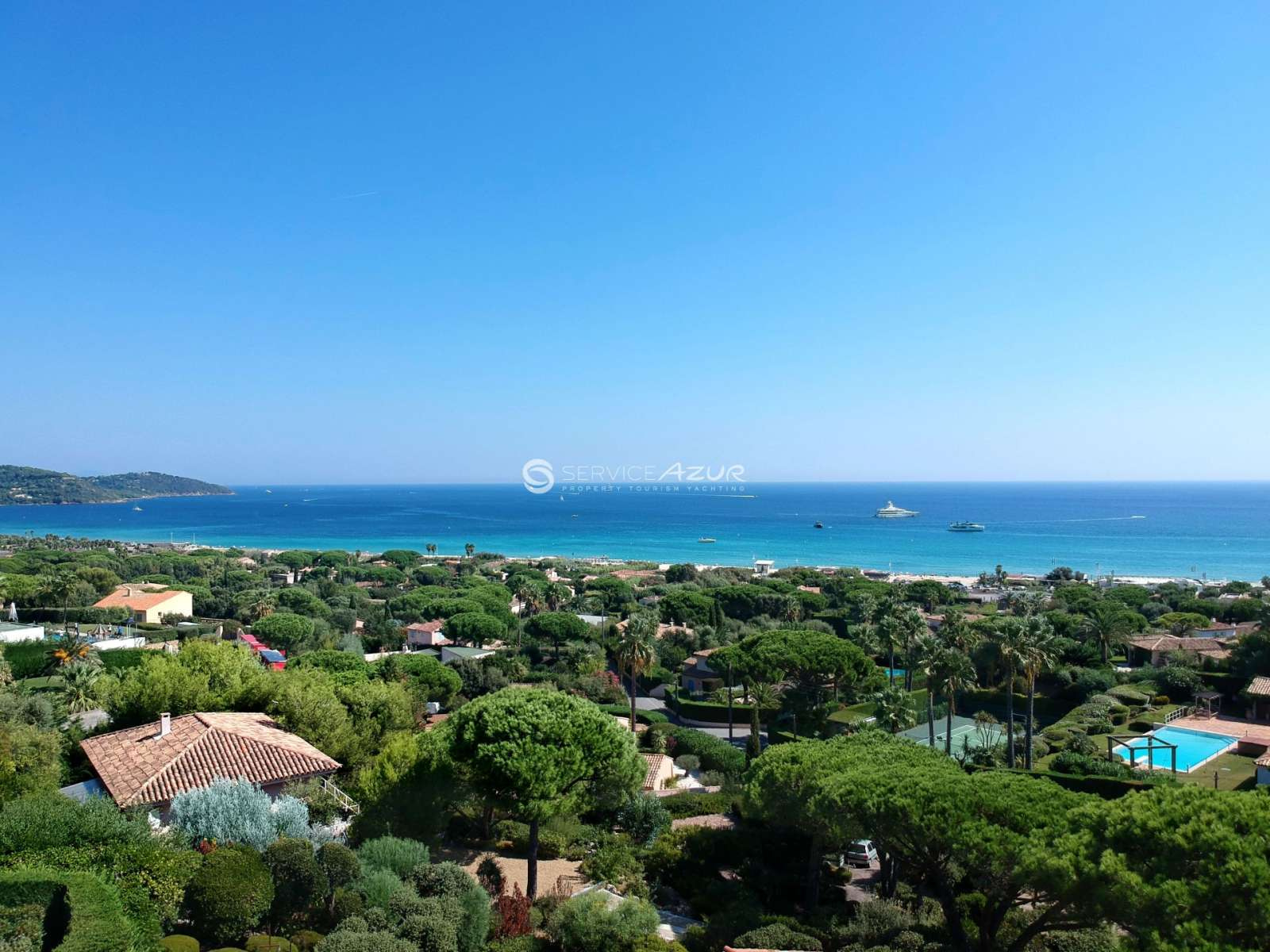 Location villa à Saint-Tropez avec jolie vue mer