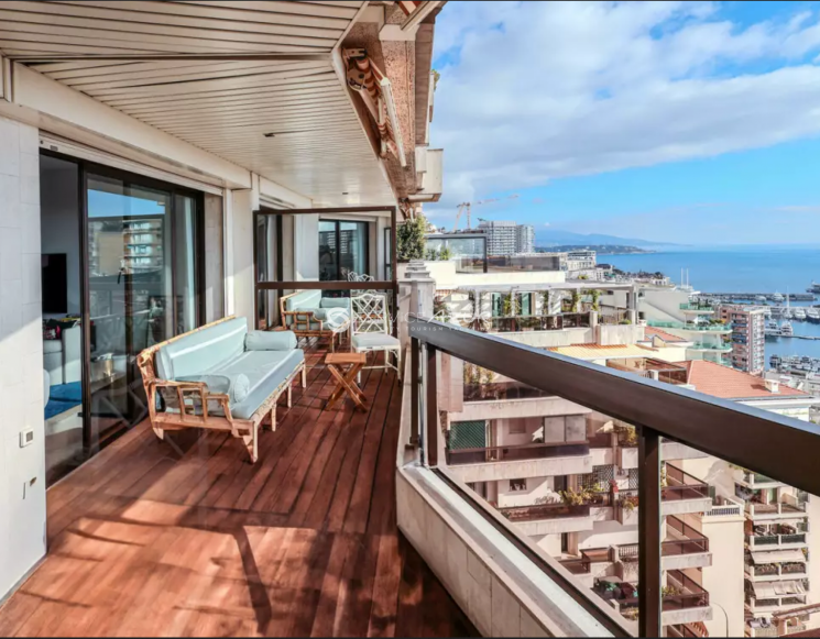 Appartement 4 pièces avec vue mer au cœur de Moneghetti, Monaco - ref 9014